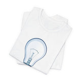 POP Culture Classics Bulb in Blue Unisex Jersey Short Sleeve T-Shirt - POPvault