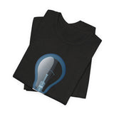 POP Culture Classics Bulb in Blue Unisex Jersey Short Sleeve T-Shirt - POPvault