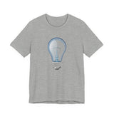 POP Culture Classics Bulb in Blue Unisex Jersey Short Sleeve T-Shirt - POPvault