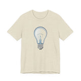 POP Culture Classics Bulb in Blue Unisex Jersey Short Sleeve T-Shirt - POPvault