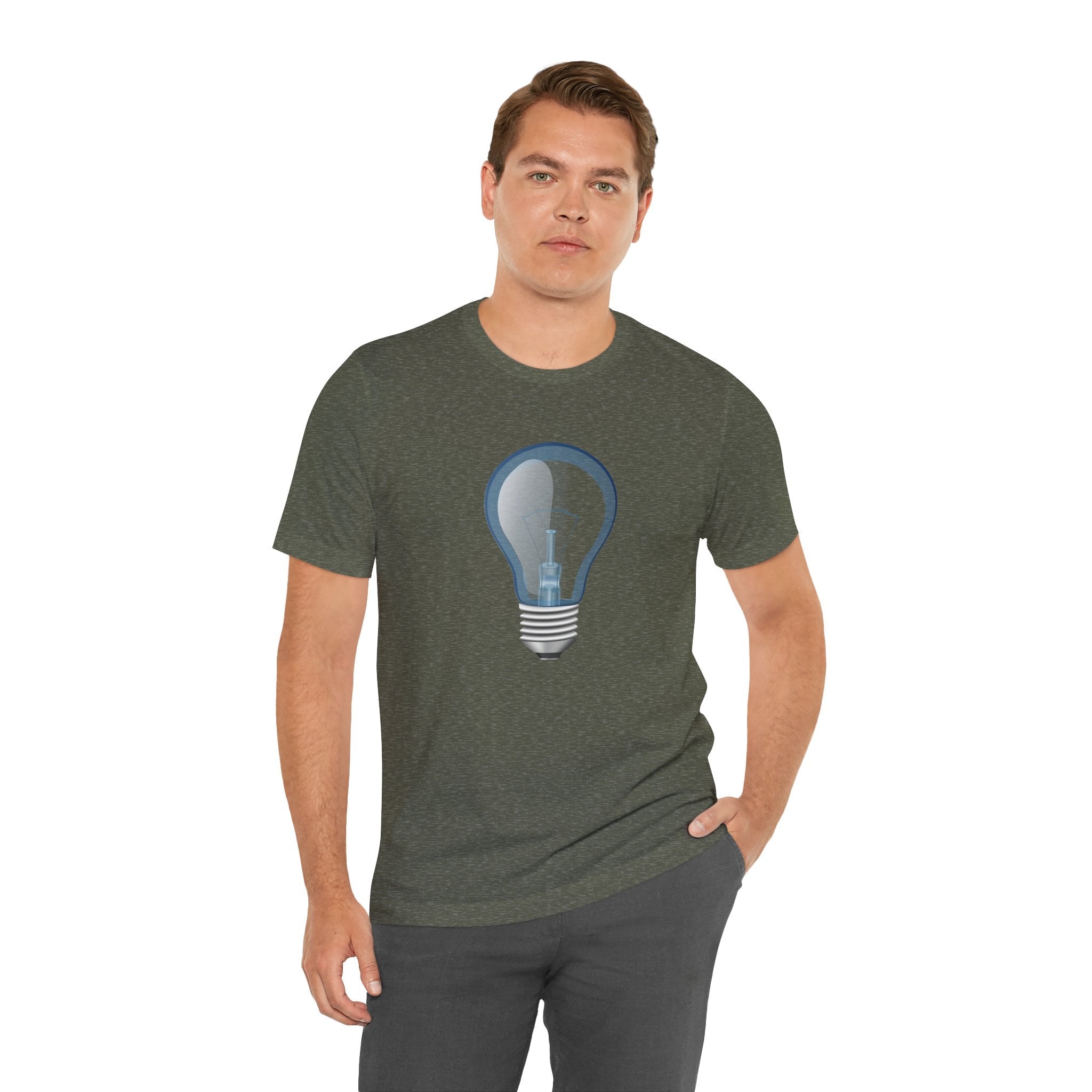 POP Culture Classics Bulb in Blue Unisex Jersey Short Sleeve T-Shirt - POPvault