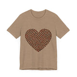 POP Culture Classics Coffee Bean Heart Unisex Jersey Short Sleeve T-Shirt - POPvault