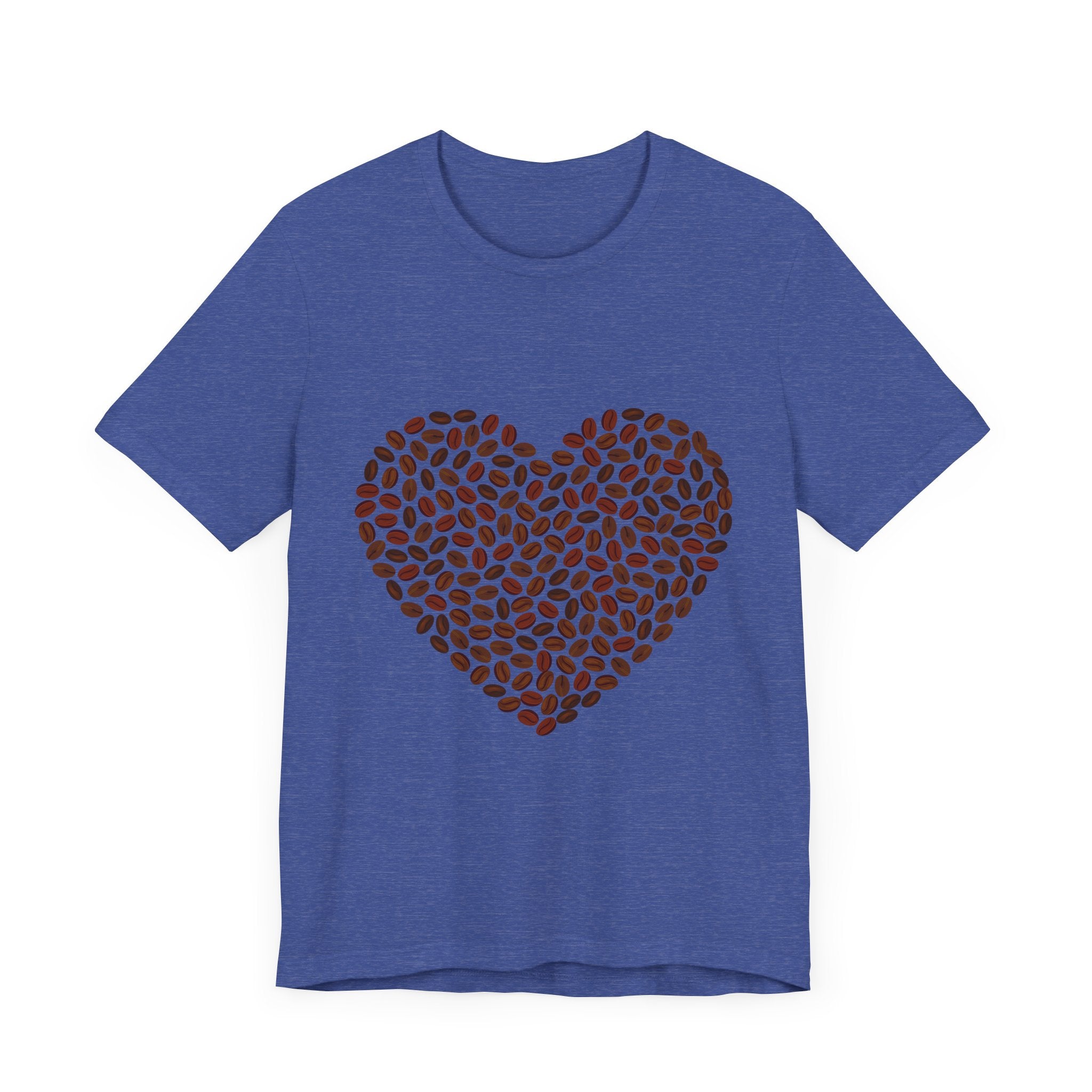 POP Culture Classics Coffee Bean Heart Unisex Jersey Short Sleeve T-Shirt - POPvault
