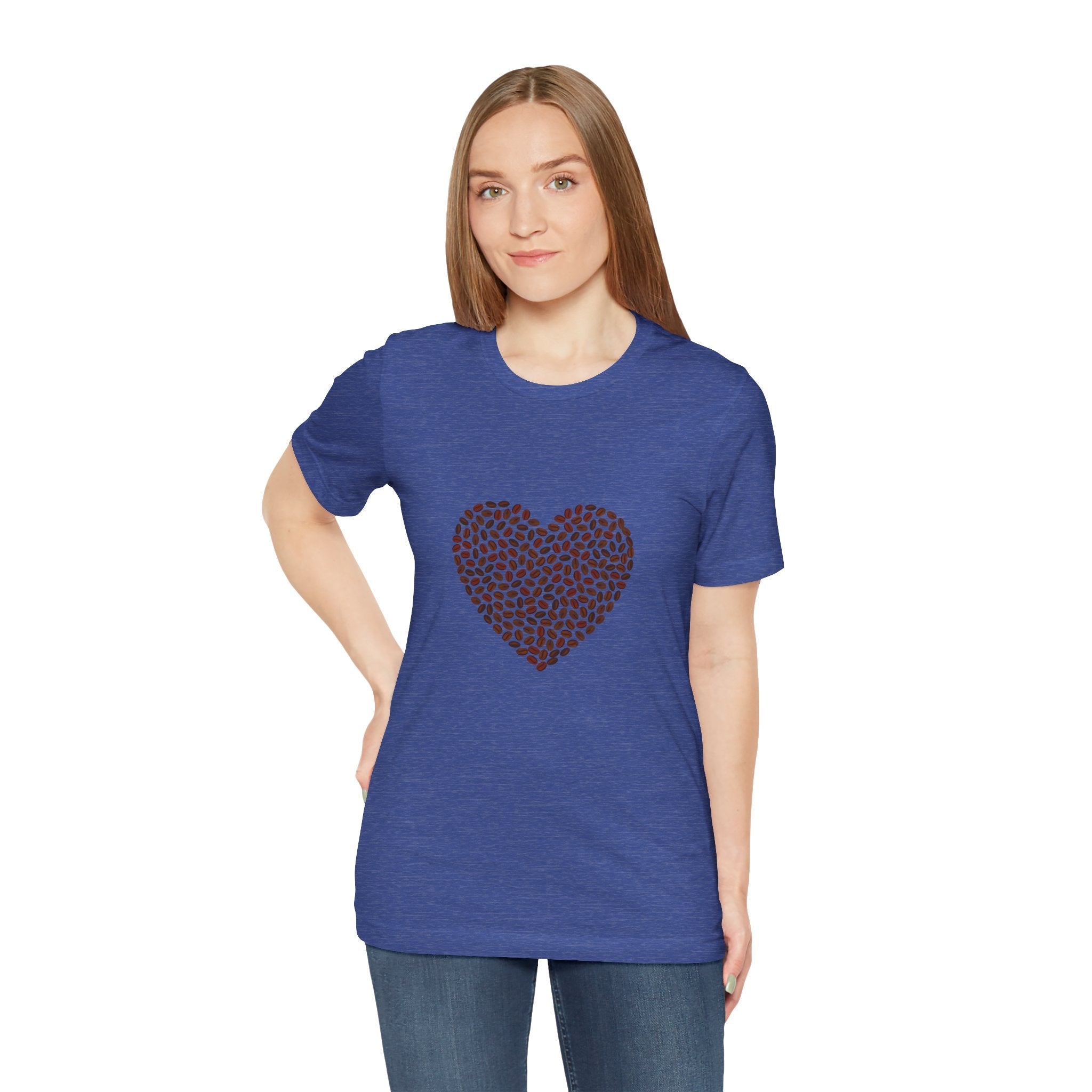 POP Culture Classics Coffee Bean Heart Unisex Jersey Short Sleeve T-Shirt - POPvault
