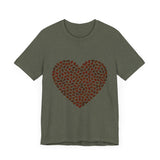 POP Culture Classics Coffee Bean Heart Unisex Jersey Short Sleeve T-Shirt - POPvault