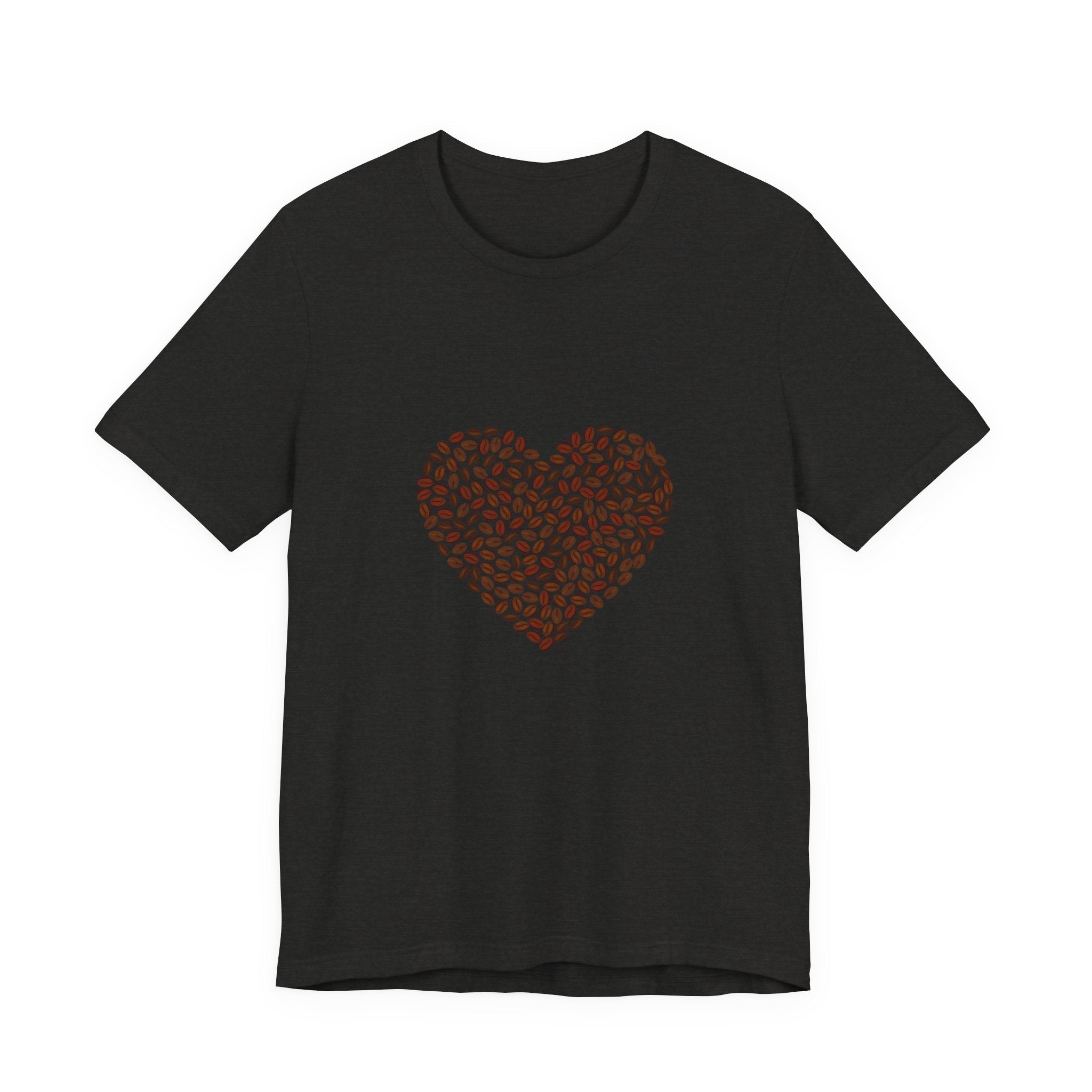 POP Culture Classics Coffee Bean Heart Unisex Jersey Short Sleeve T-Shirt - POPvault