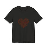 POP Culture Classics Coffee Bean Heart Unisex Jersey Short Sleeve T-Shirt - POPvault