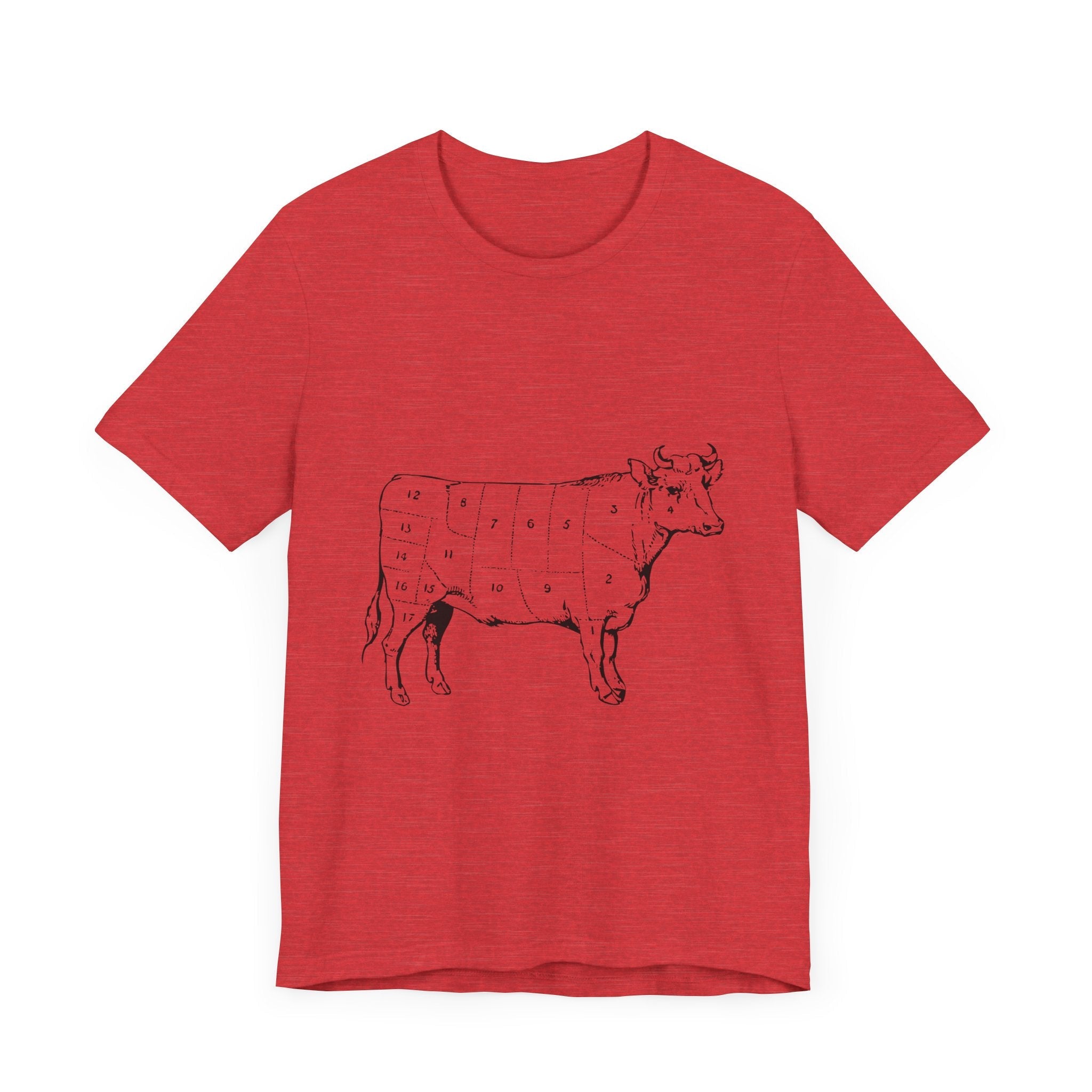 POP Culture Classics Cow Parts Unisex Jersey Short Sleeve T-Shirt - POPvault
