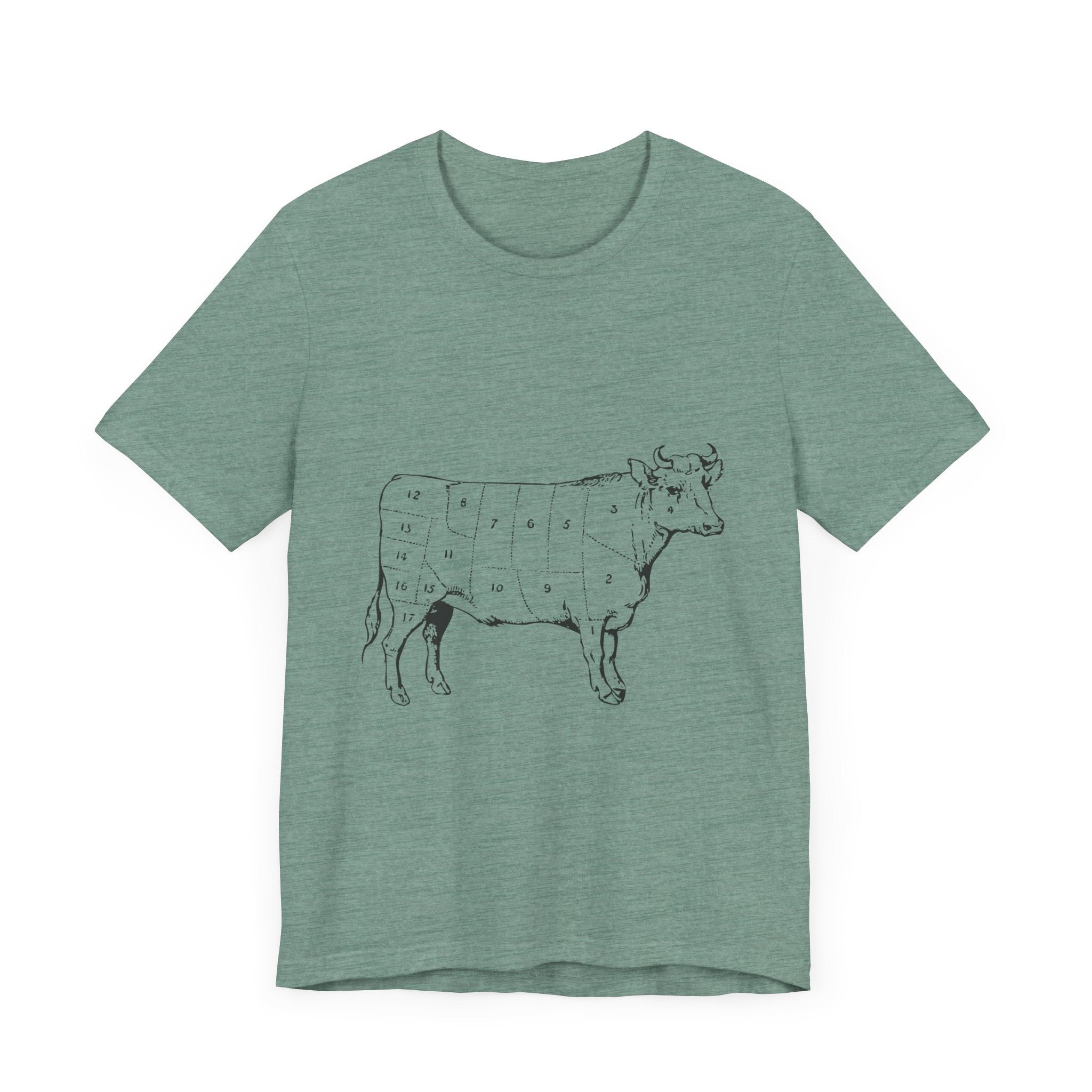 POP Culture Classics Cow Parts Unisex Jersey Short Sleeve T-Shirt - POPvault