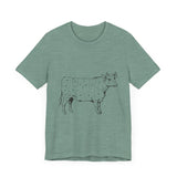 POP Culture Classics Cow Parts Unisex Jersey Short Sleeve T-Shirt - POPvault