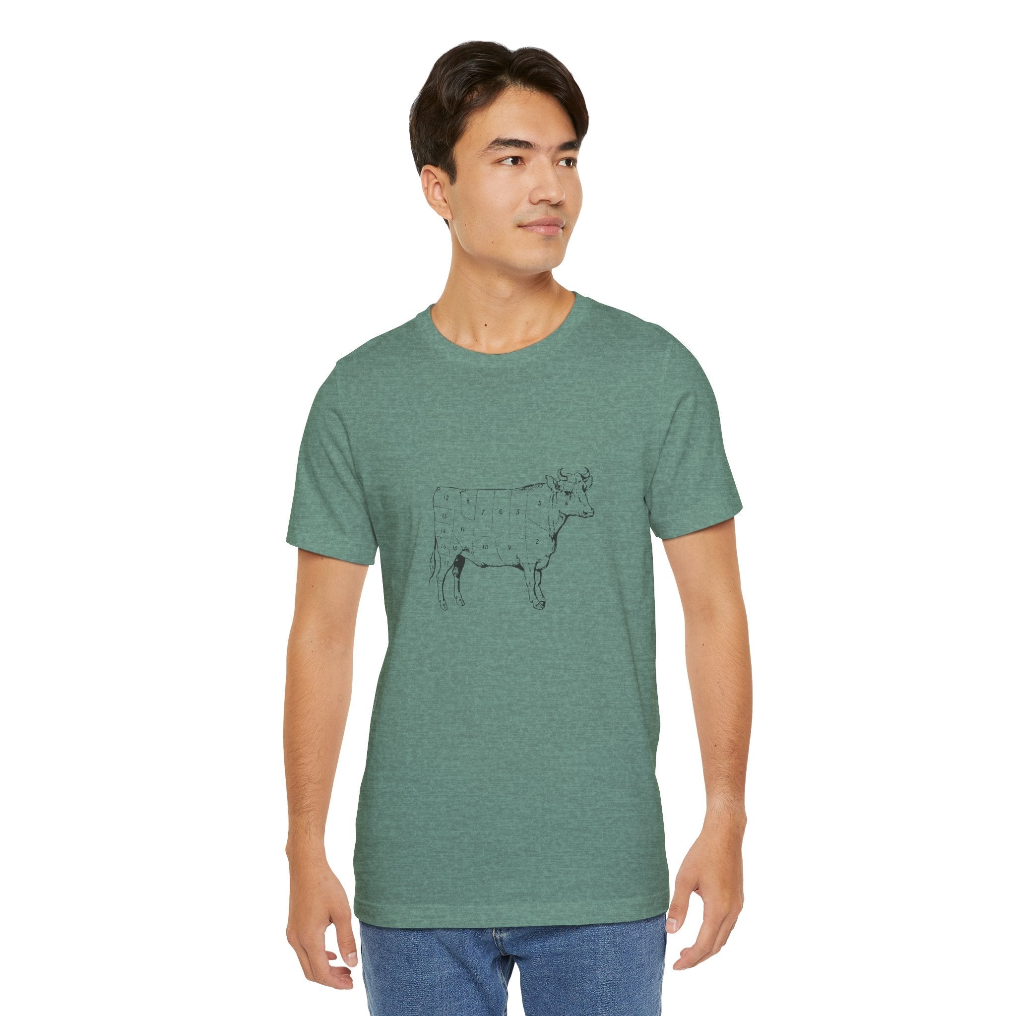 POP Culture Classics Cow Parts Unisex Jersey Short Sleeve T-Shirt - POPvault