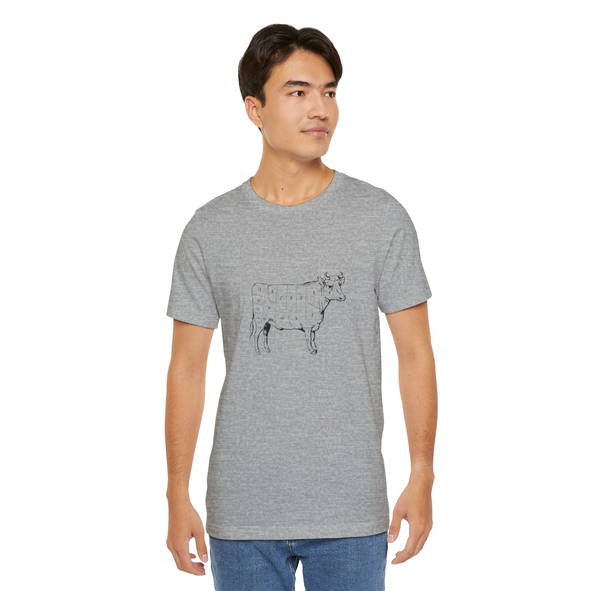POP Culture Classics Cow Parts Unisex Jersey Short Sleeve T-Shirt - POPvault