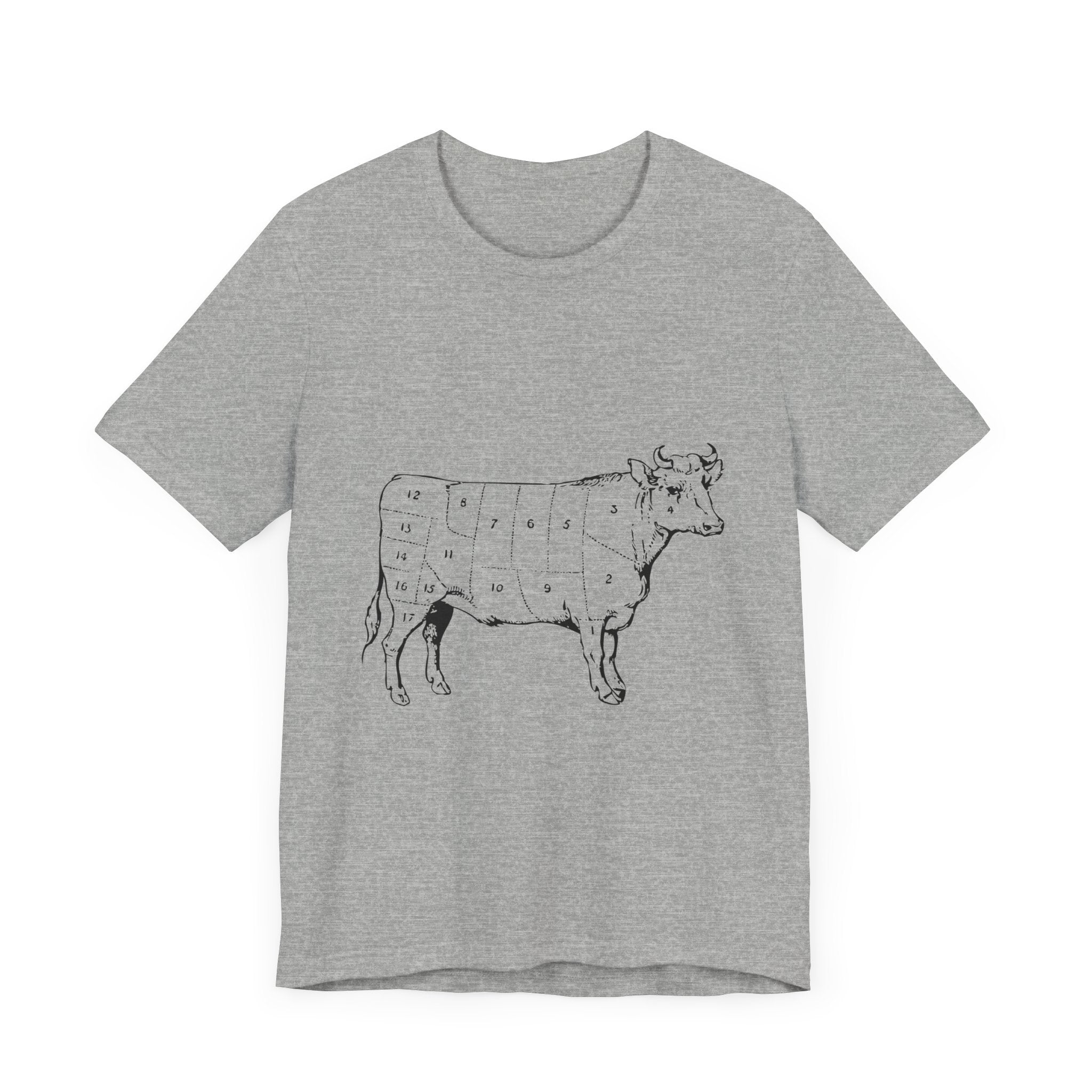 POP Culture Classics Cow Parts Unisex Jersey Short Sleeve T-Shirt - POPvault