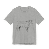 POP Culture Classics Cow Parts Unisex Jersey Short Sleeve T-Shirt - POPvault