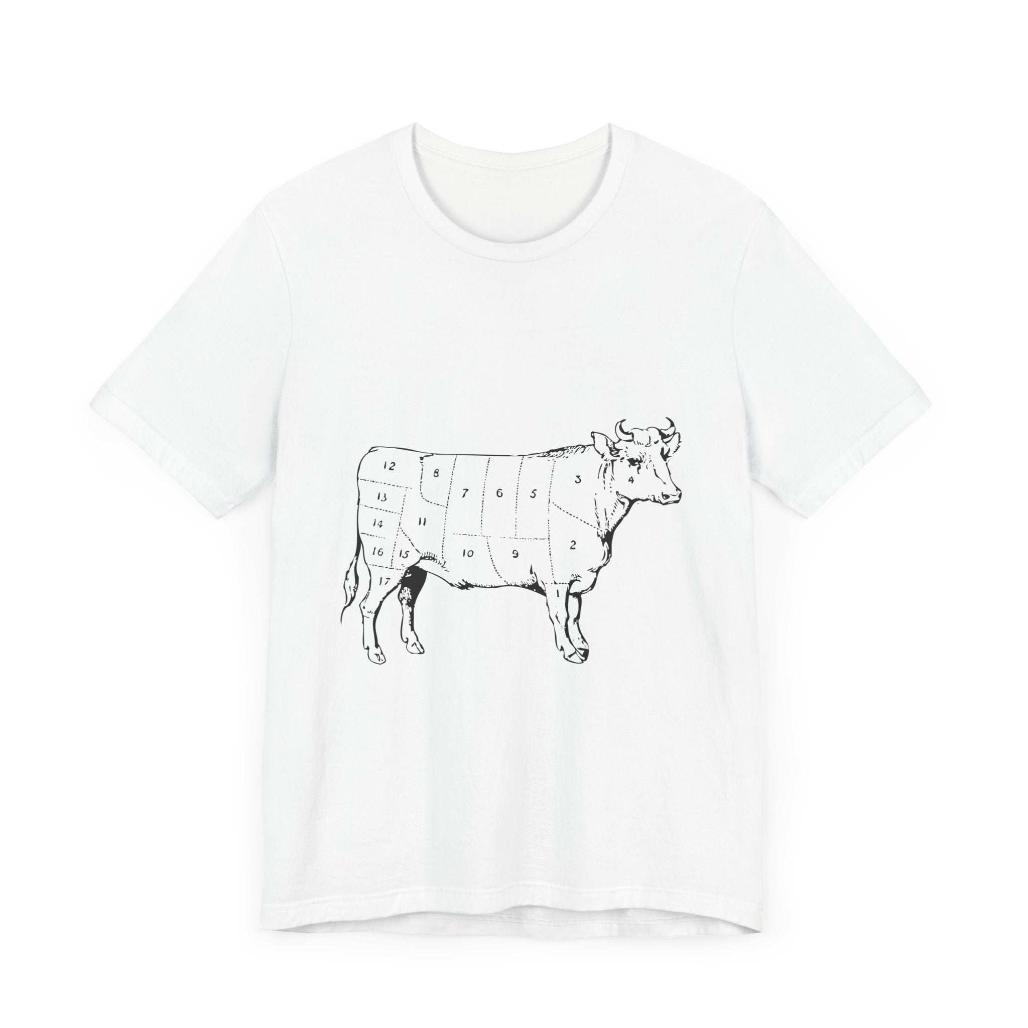POP Culture Classics Cow Parts Unisex Jersey Short Sleeve T-Shirt - POPvault