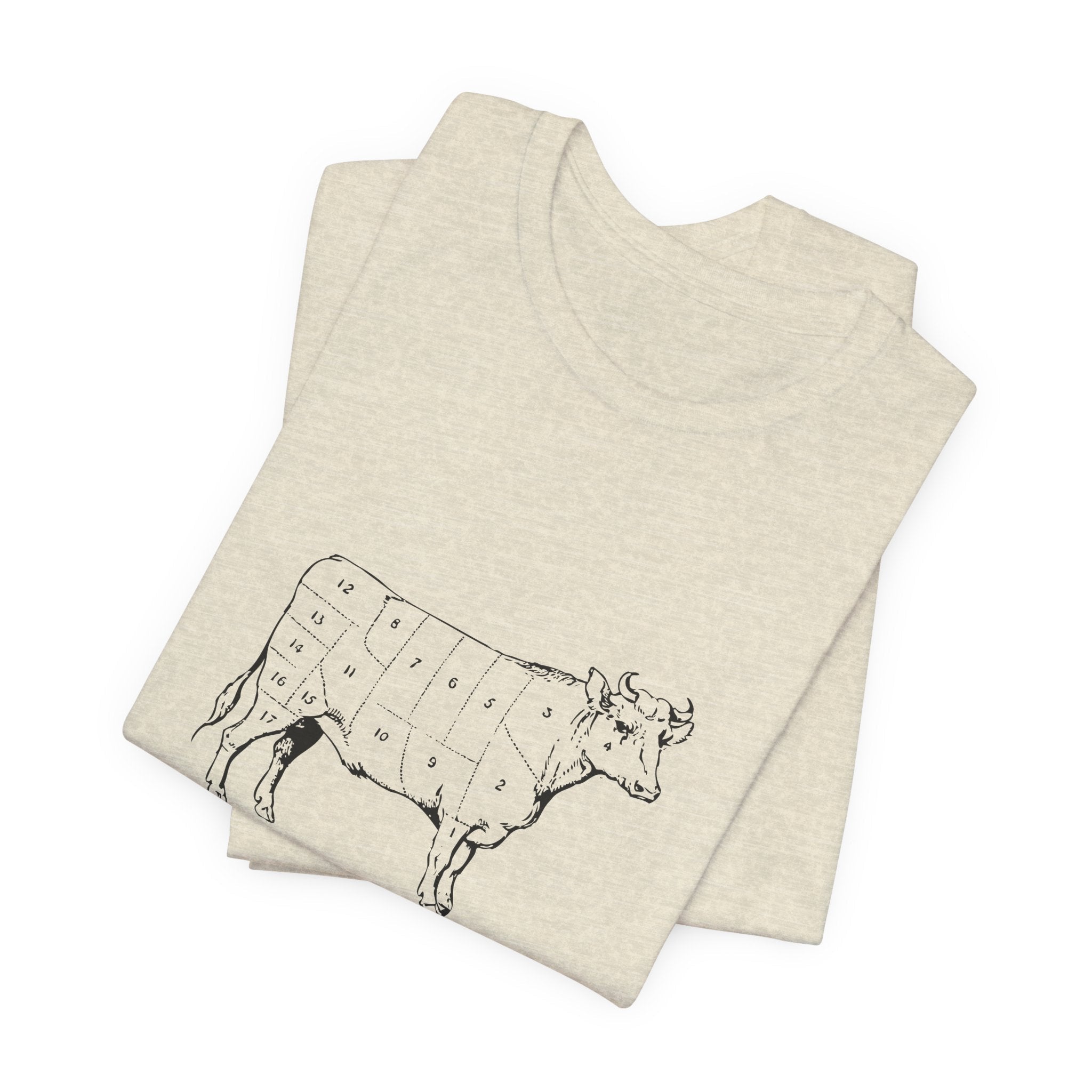 POP Culture Classics Cow Parts Unisex Jersey Short Sleeve T-Shirt - POPvault
