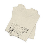 POP Culture Classics Cow Parts Unisex Jersey Short Sleeve T-Shirt - POPvault