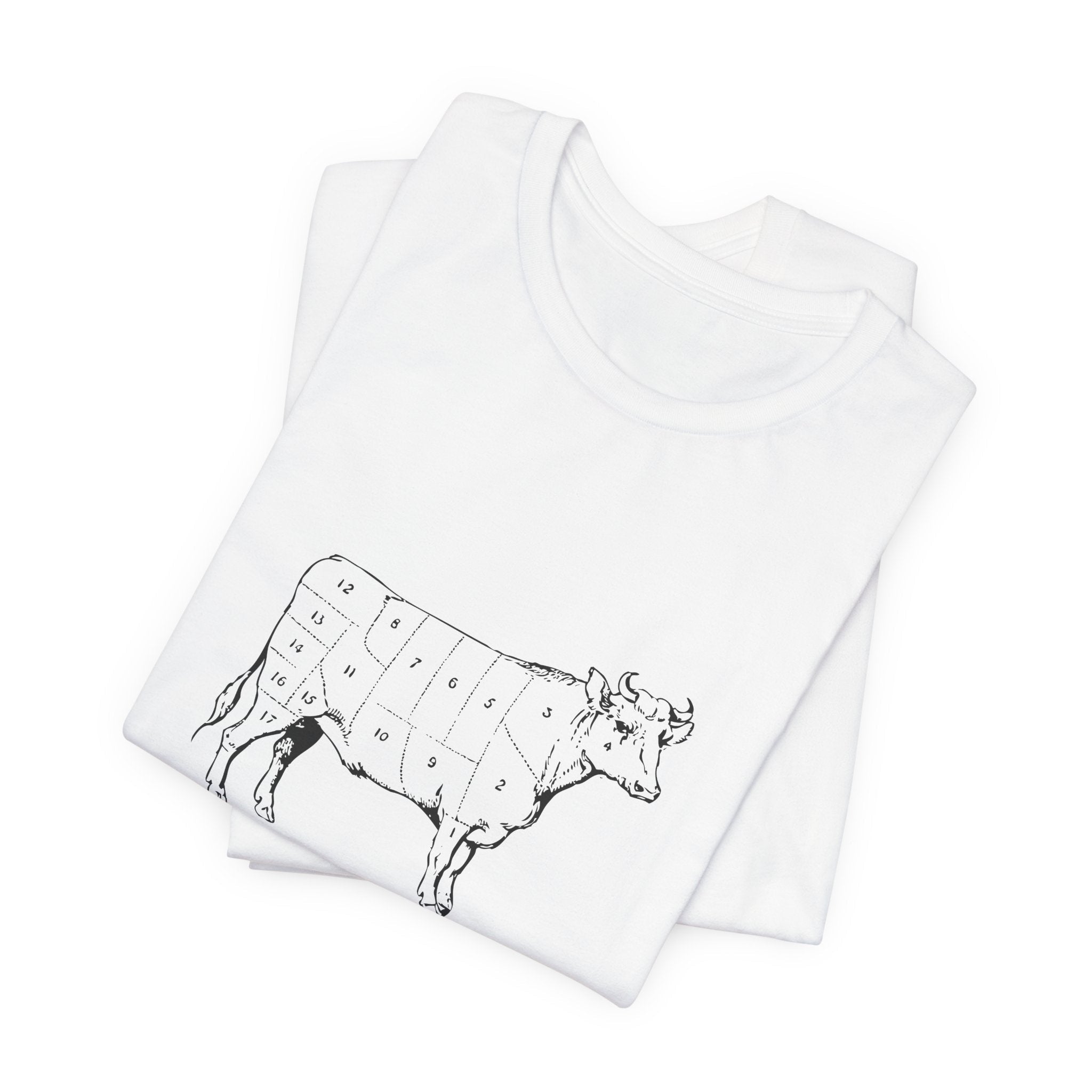 POP Culture Classics Cow Parts Unisex Jersey Short Sleeve T-Shirt - POPvault