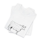 POP Culture Classics Cow Parts Unisex Jersey Short Sleeve T-Shirt - POPvault