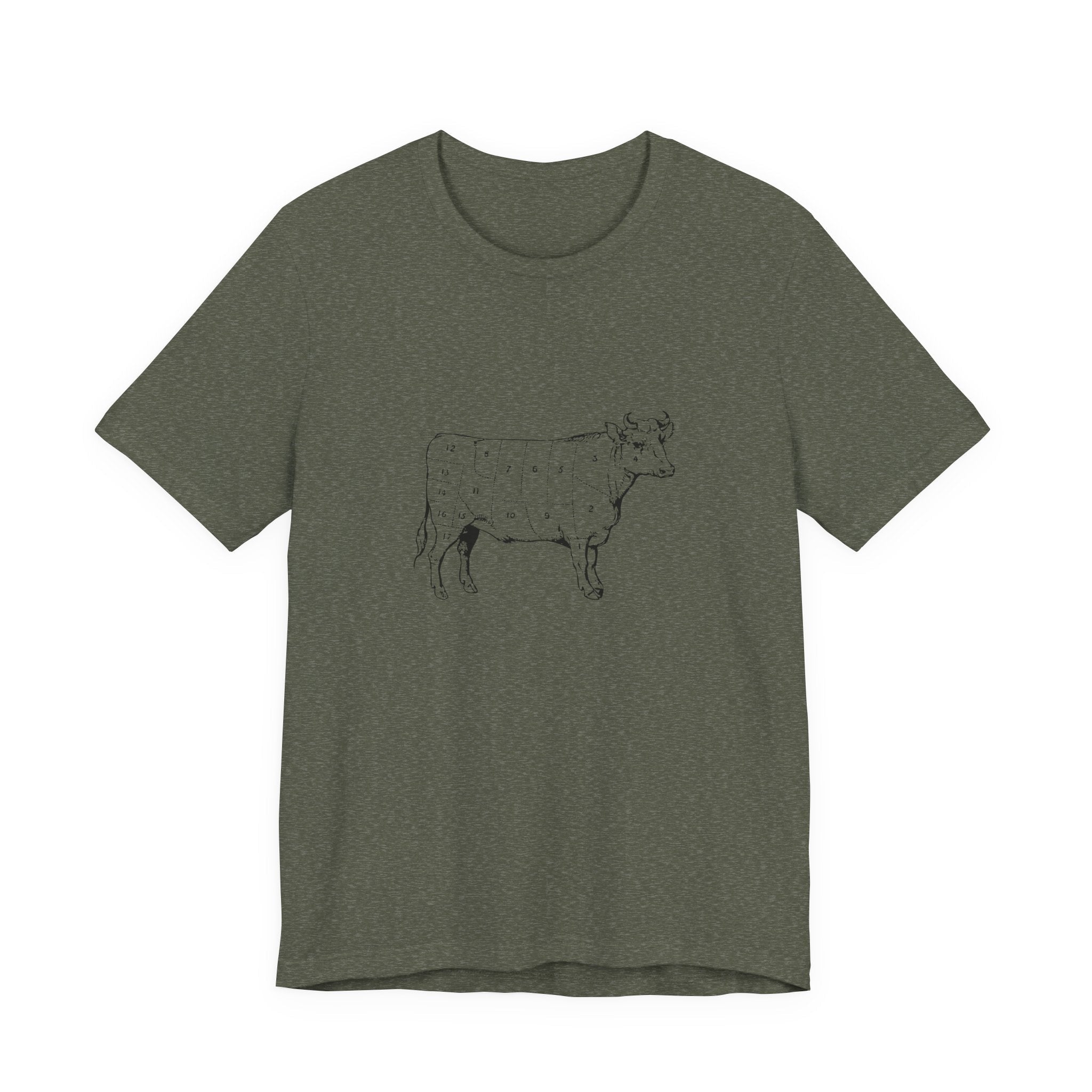 POP Culture Classics Cow Parts Unisex Jersey Short Sleeve T-Shirt - POPvault