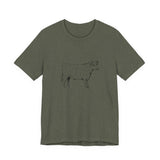 POP Culture Classics Cow Parts Unisex Jersey Short Sleeve T-Shirt - POPvault