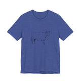 POP Culture Classics Cow Parts Unisex Jersey Short Sleeve T-Shirt - POPvault