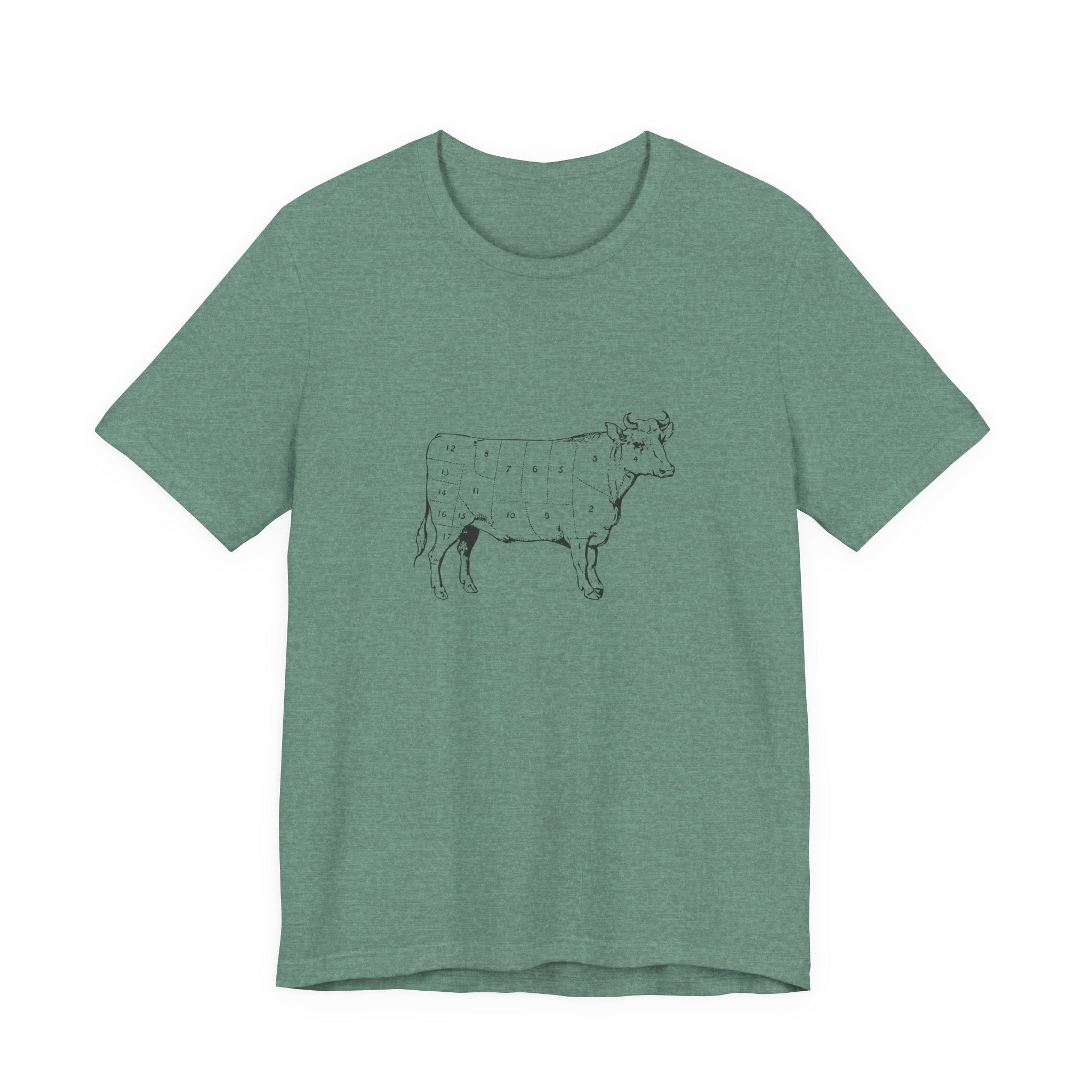 POP Culture Classics Cow Parts Unisex Jersey Short Sleeve T-Shirt - POPvault