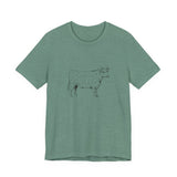 POP Culture Classics Cow Parts Unisex Jersey Short Sleeve T-Shirt - POPvault