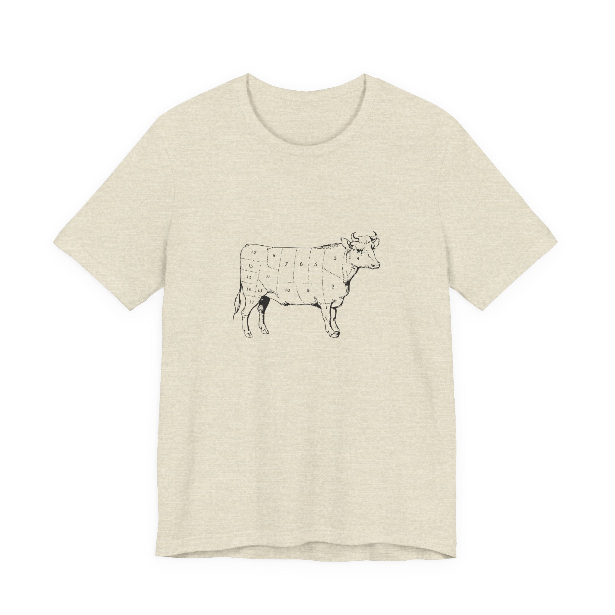 POP Culture Classics Cow Parts Unisex Jersey Short Sleeve T-Shirt - POPvault
