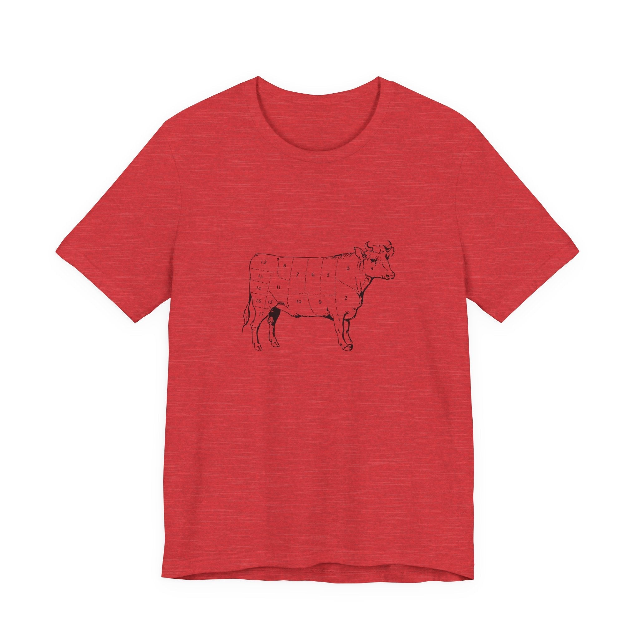 POP Culture Classics Cow Parts Unisex Jersey Short Sleeve T-Shirt - POPvault