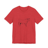 POP Culture Classics Cow Parts Unisex Jersey Short Sleeve T-Shirt - POPvault