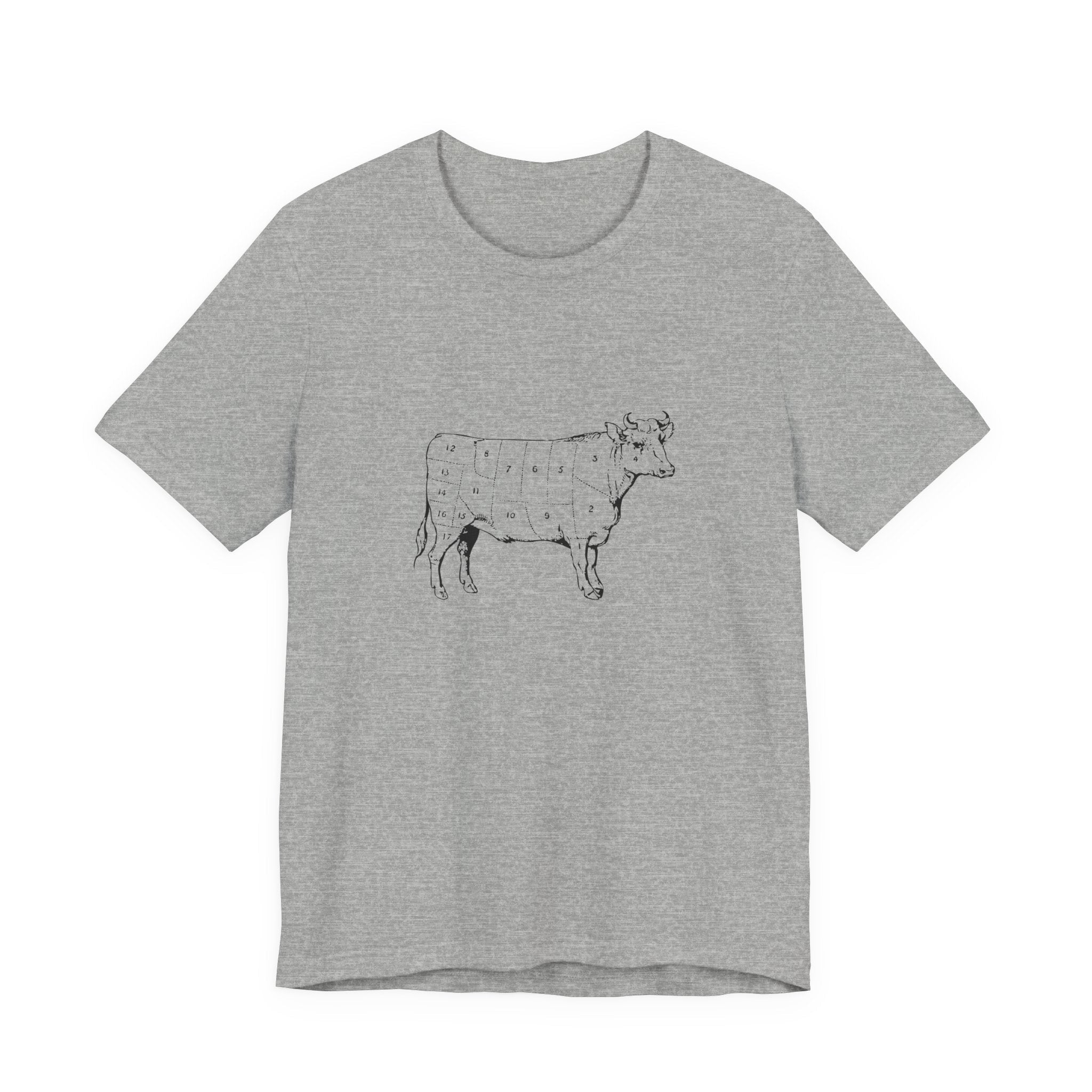 POP Culture Classics Cow Parts Unisex Jersey Short Sleeve T-Shirt - POPvault