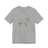 POP Culture Classics Cow Parts Unisex Jersey Short Sleeve T-Shirt - POPvault