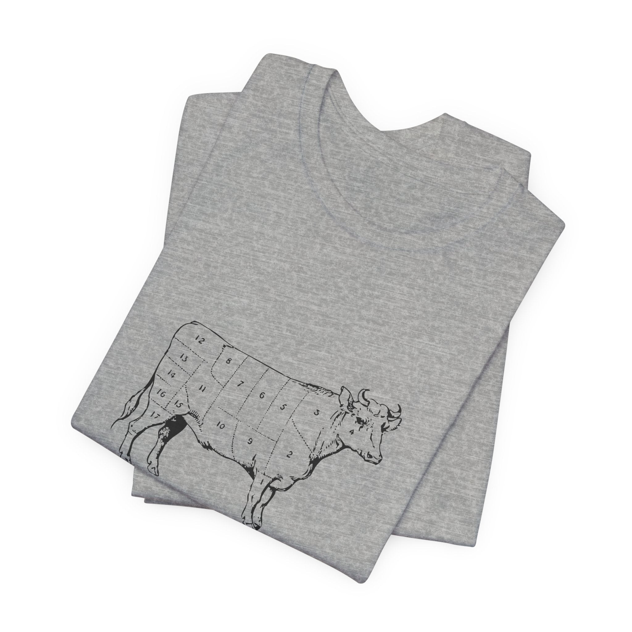 POP Culture Classics Cow Parts Unisex Jersey Short Sleeve T-Shirt - POPvault