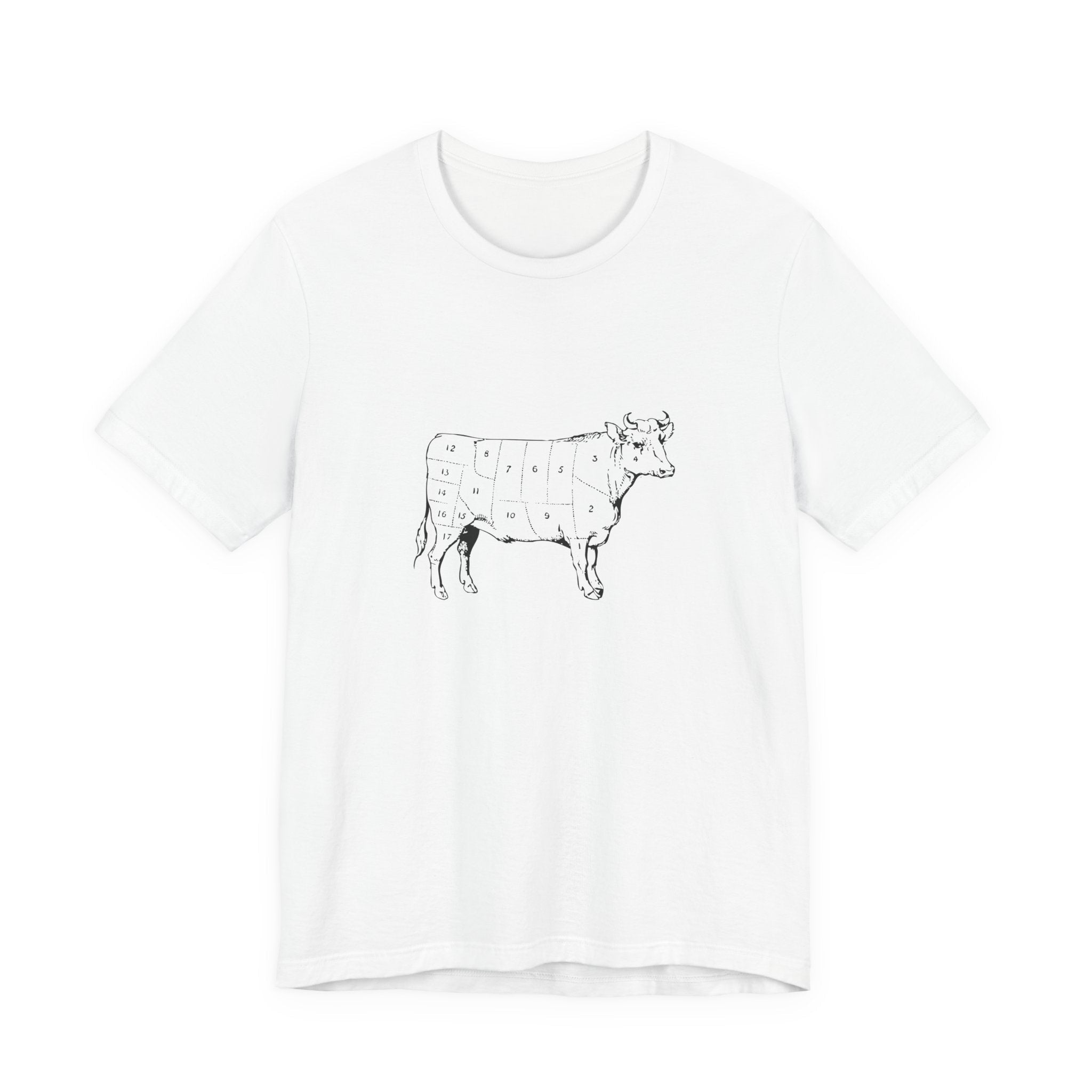 POP Culture Classics Cow Parts Unisex Jersey Short Sleeve T-Shirt - POPvault
