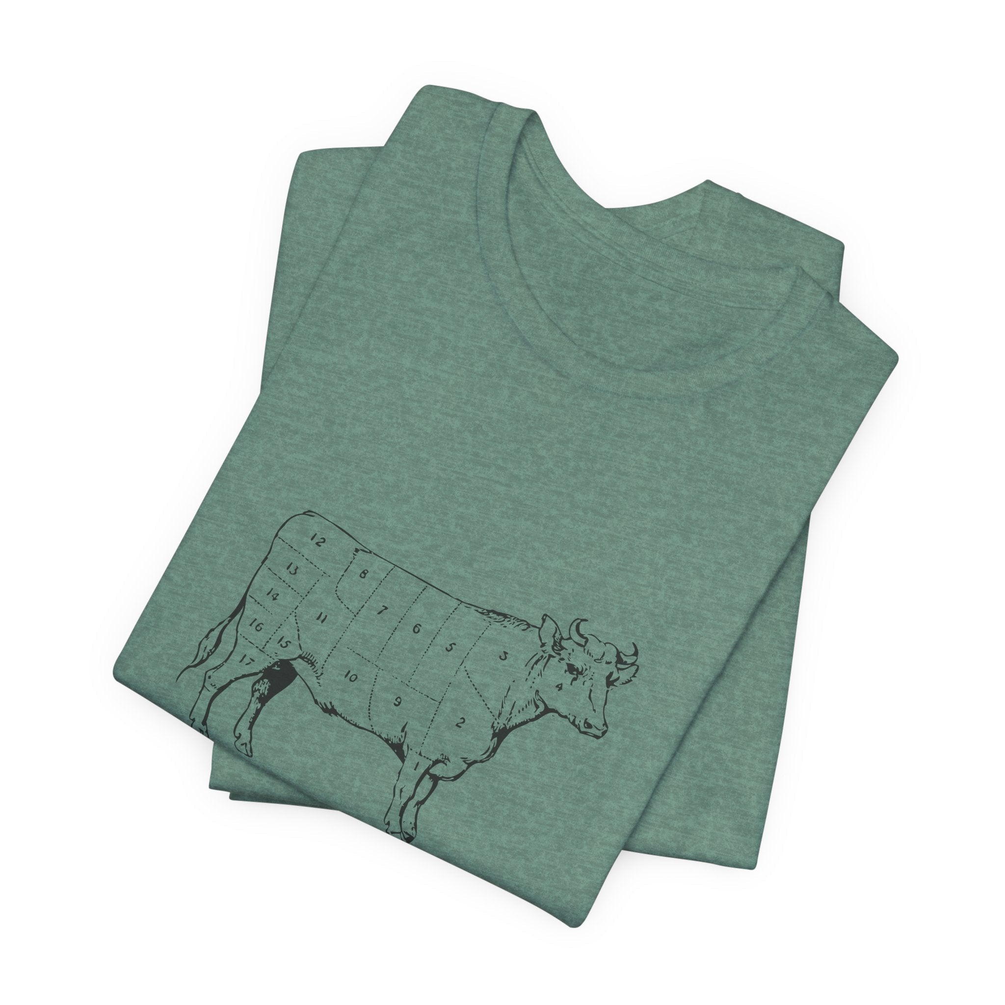 POP Culture Classics Cow Parts Unisex Jersey Short Sleeve T-Shirt - POPvault