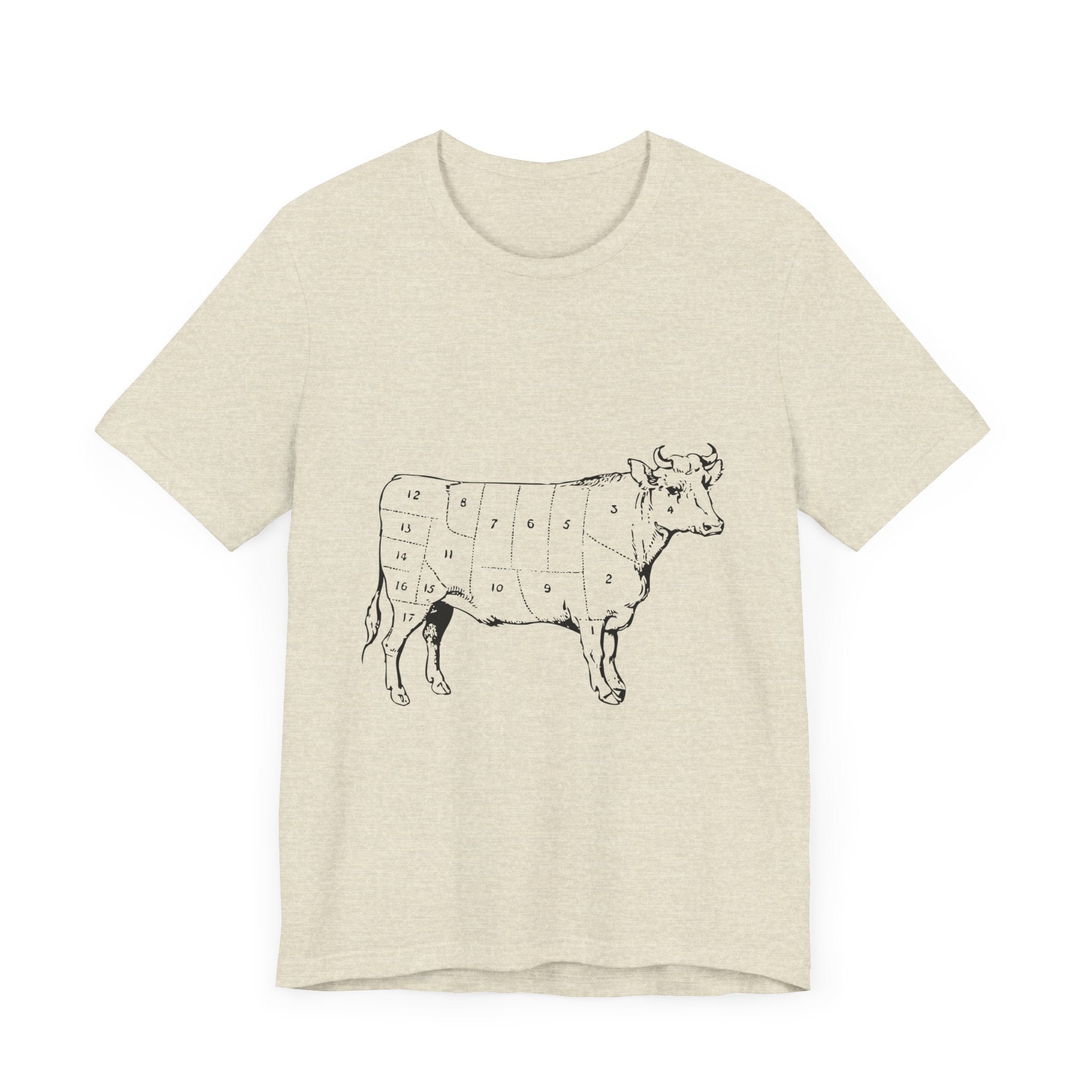POP Culture Classics Cow Parts Unisex Jersey Short Sleeve T-Shirt - POPvault