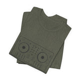 POP Culture Classics DJ Turntables Unisex Jersey Short Sleeve T-Shirt - POPvault