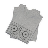 POP Culture Classics DJ Turntables Unisex Jersey Short Sleeve T-Shirt - POPvault