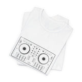 POP Culture Classics DJ Turntables Unisex Jersey Short Sleeve T-Shirt - POPvault