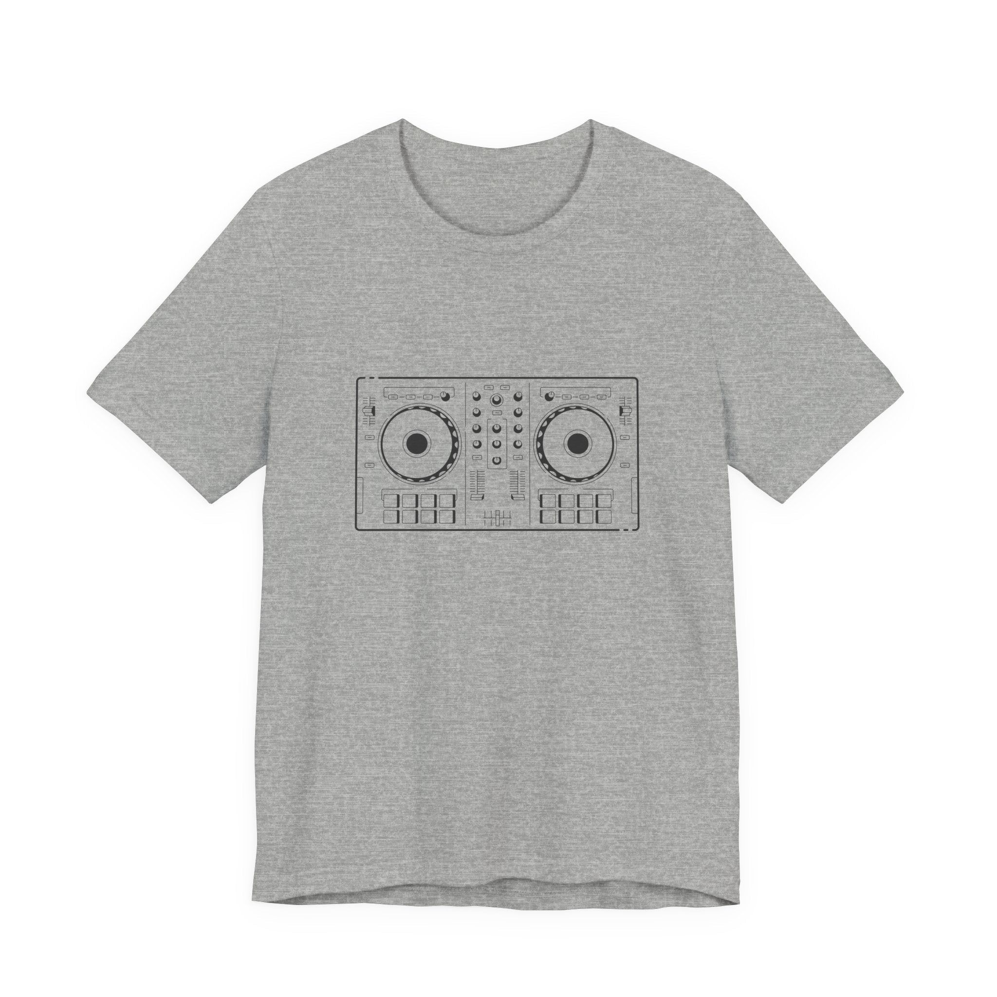 POP Culture Classics DJ Turntables Unisex Jersey Short Sleeve T-Shirt - POPvault