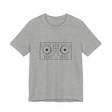POP Culture Classics DJ Turntables Unisex Jersey Short Sleeve T-Shirt - POPvault