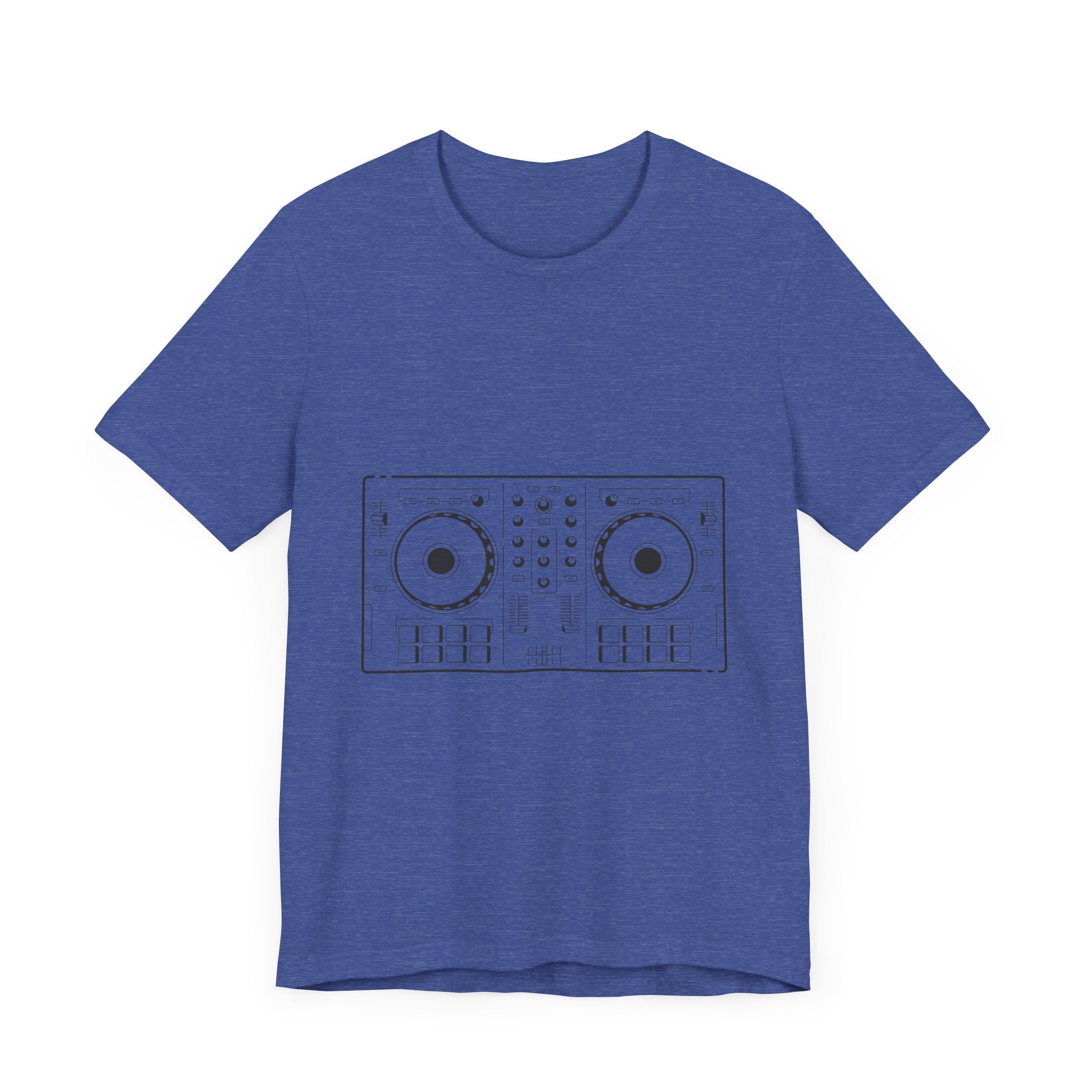 POP Culture Classics DJ Turntables Unisex Jersey Short Sleeve T-Shirt - POPvault