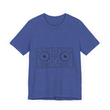 POP Culture Classics DJ Turntables Unisex Jersey Short Sleeve T-Shirt - POPvault