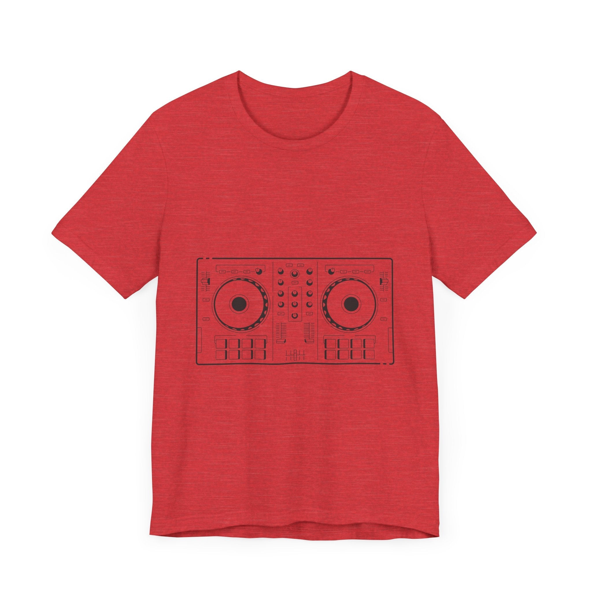 POP Culture Classics DJ Turntables Unisex Jersey Short Sleeve T-Shirt - POPvault