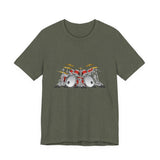POP Culture Classics Drum Kit Unisex Jersey Short Sleeve T-Shirt - POPvault