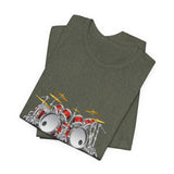 POP Culture Classics Drum Kit Unisex Jersey Short Sleeve T-Shirt - POPvault