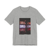 POP Culture Classics Girls Girls Girls Unisex Jersey Short Sleeve T-Shirt - POPvault