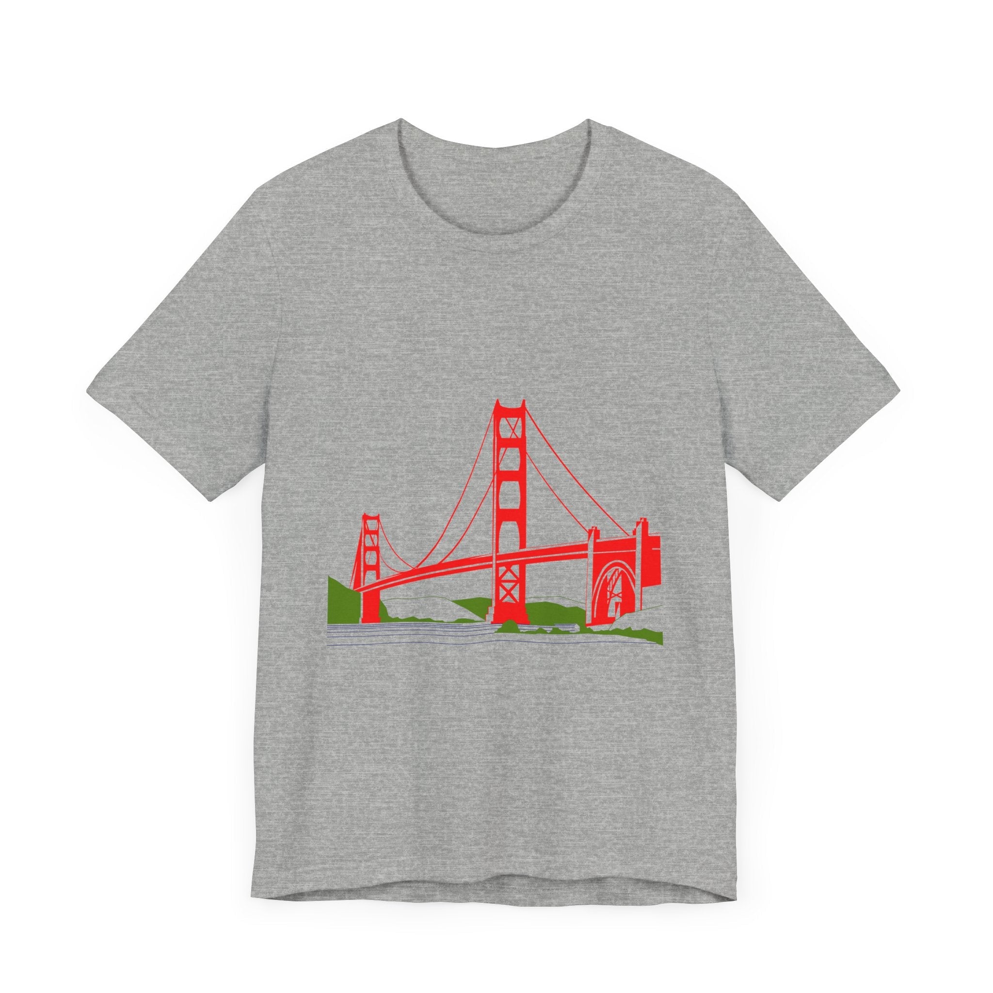 POP Culture Classics Golden Gate Bridge Unisex Jersey Short Sleeve T-Shirt - POPvault