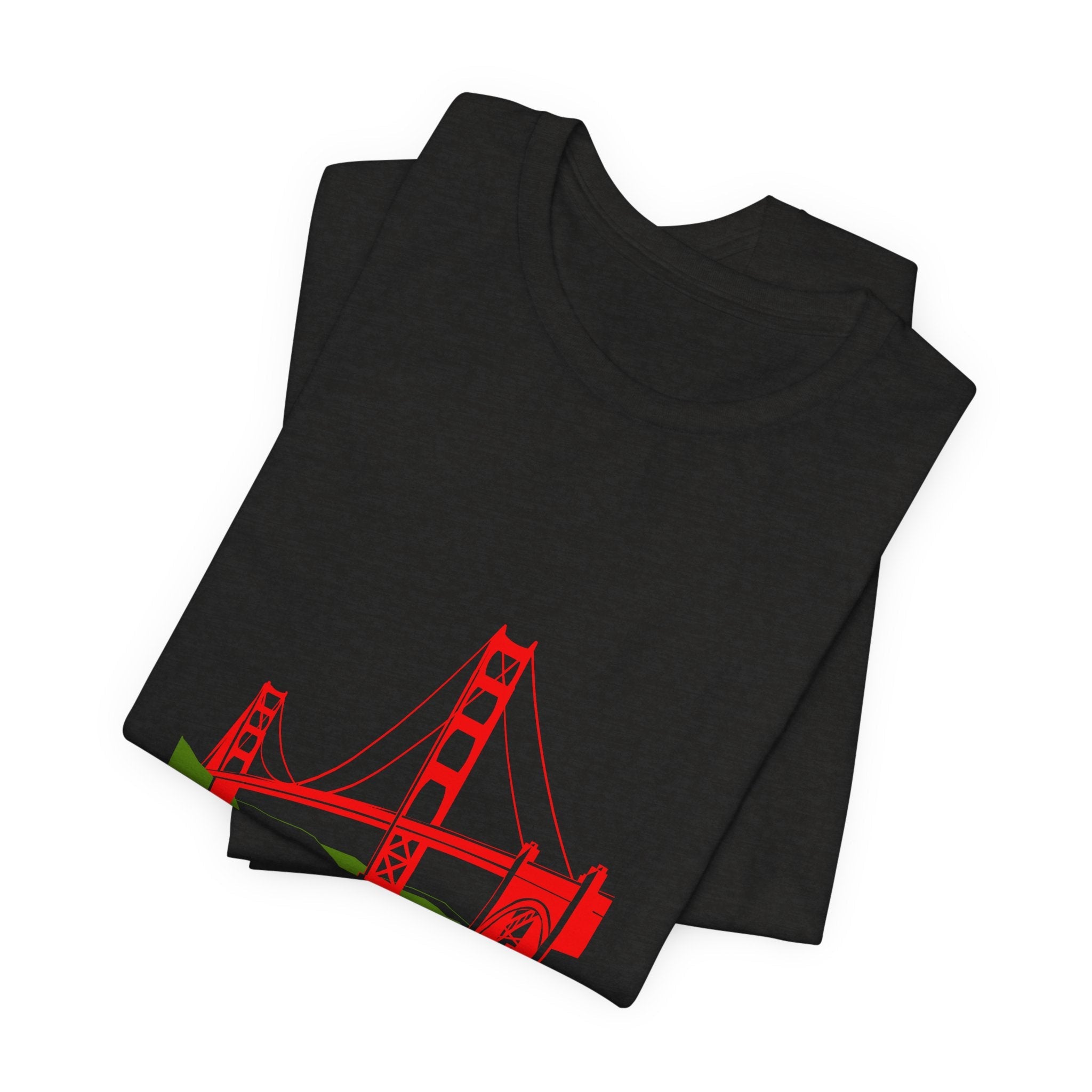 POP Culture Classics Golden Gate Bridge Unisex Jersey Short Sleeve T-Shirt - POPvault